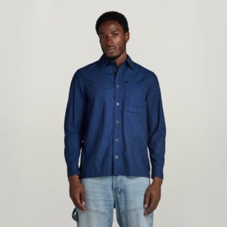 1-Pocket Regular Denim Shirt