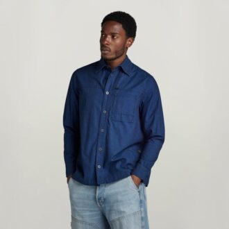 1-Pocket Regular Denim Shirt