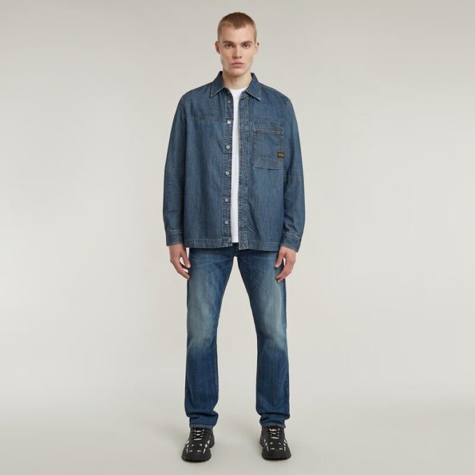 1-Pocket Regular Denim Shirt