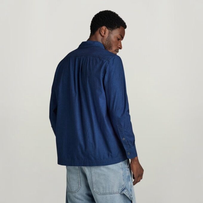 1-Pocket Regular Denim Shirt