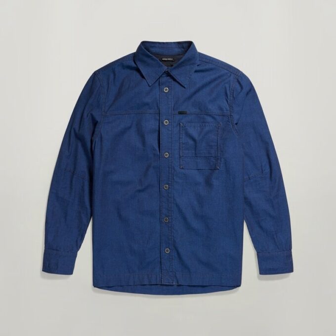 1-Pocket Regular Denim Shirt