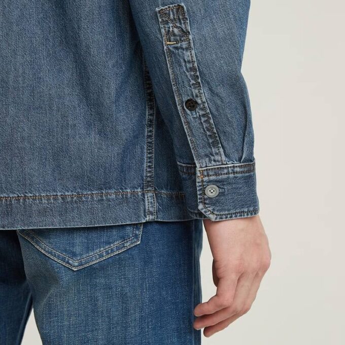 1-Pocket Regular Denim Shirt