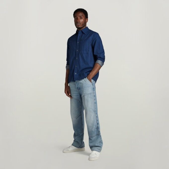1-Pocket Regular Denim Shirt