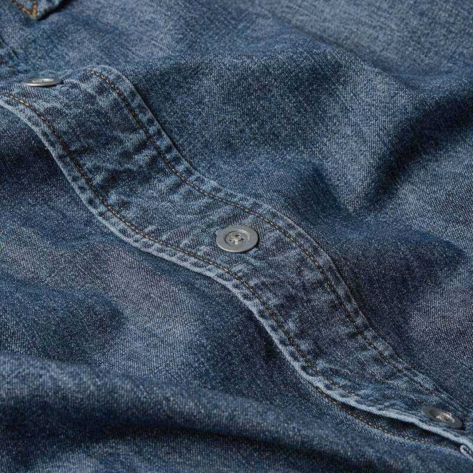 1-Pocket Regular Denim Shirt