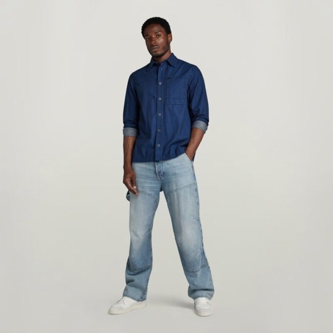 1-Pocket Regular Denim Shirt