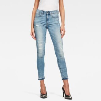 3301 High Skinny Ripped Edge Ankle Jeans