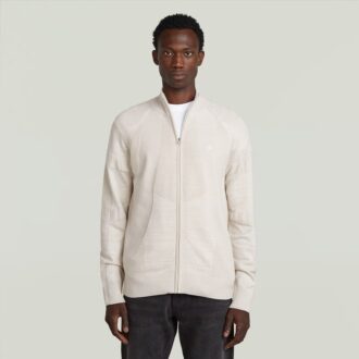 3D Biker Full Zip Knit