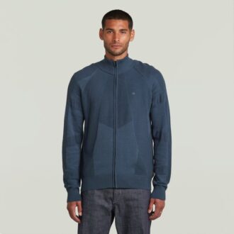 3D Biker Full Zip Knit