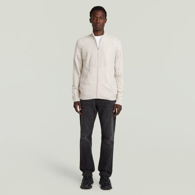 3D Biker Full Zip Knit