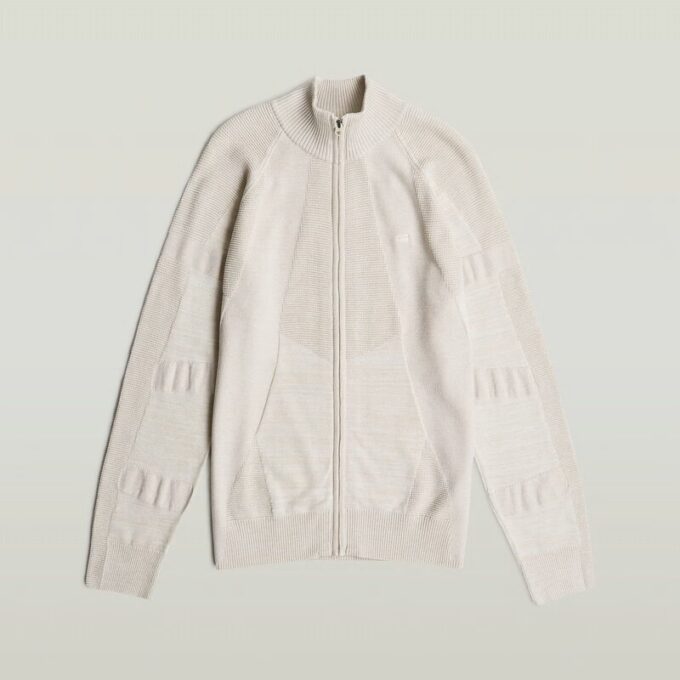 3D Biker Full Zip Knit