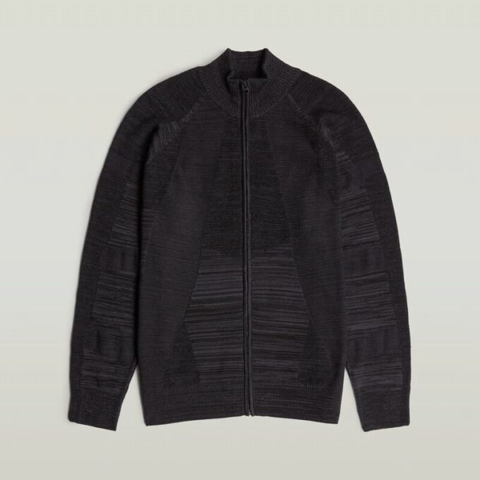 3D Biker Full Zip Knit