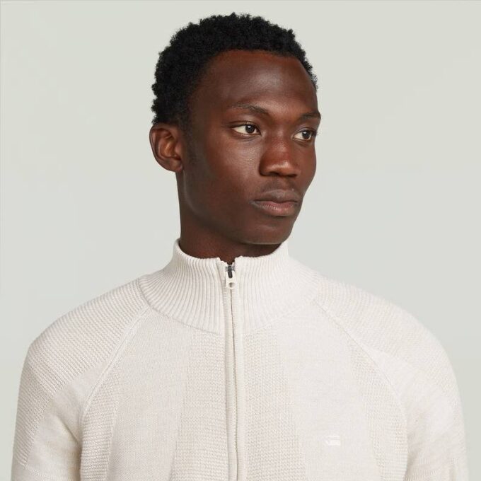 3D Biker Full Zip Knit