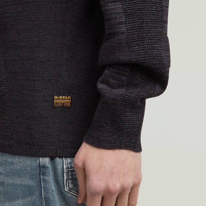 3D Biker Full Zip Knit