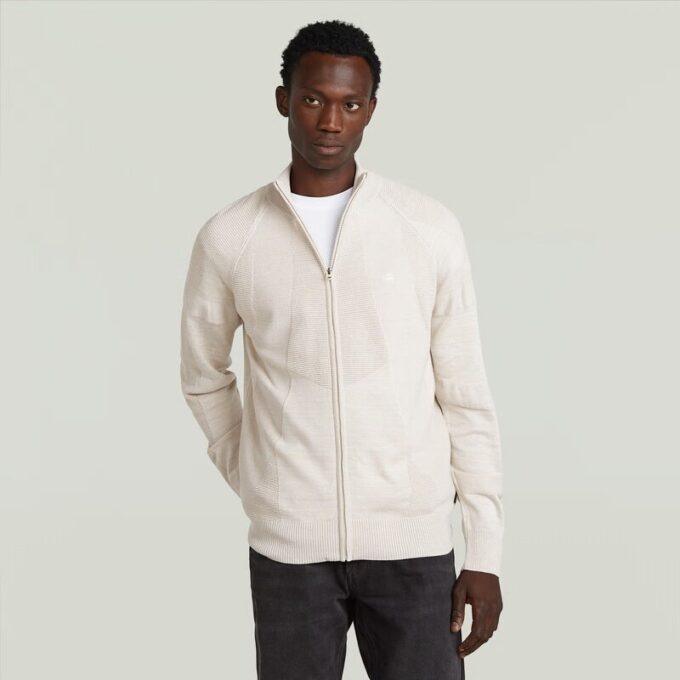3D Biker Full Zip Knit