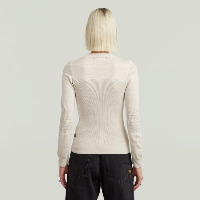 3D Biker Knit Slim Knit