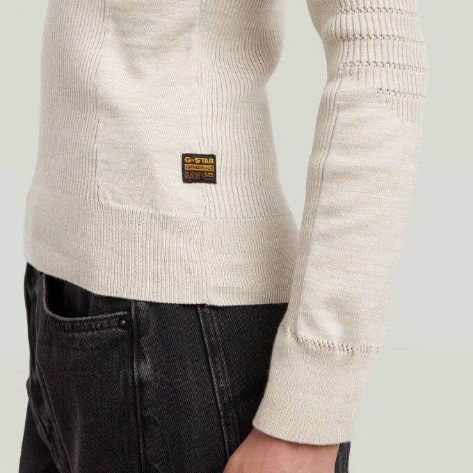 3D Biker Knit Slim Knit