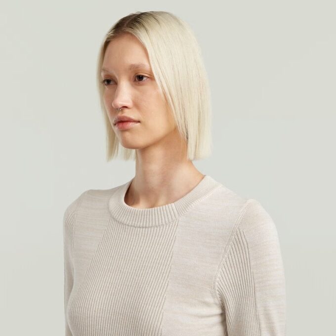 3D Biker Knit Slim Knit