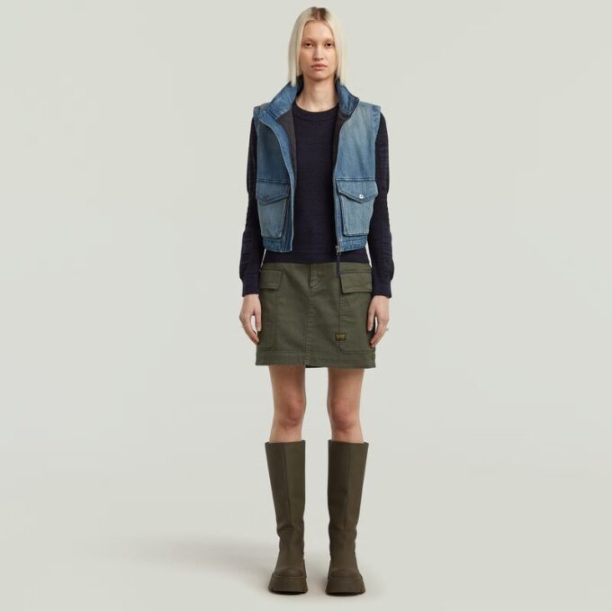 3D Biker Knit Slim Pullover