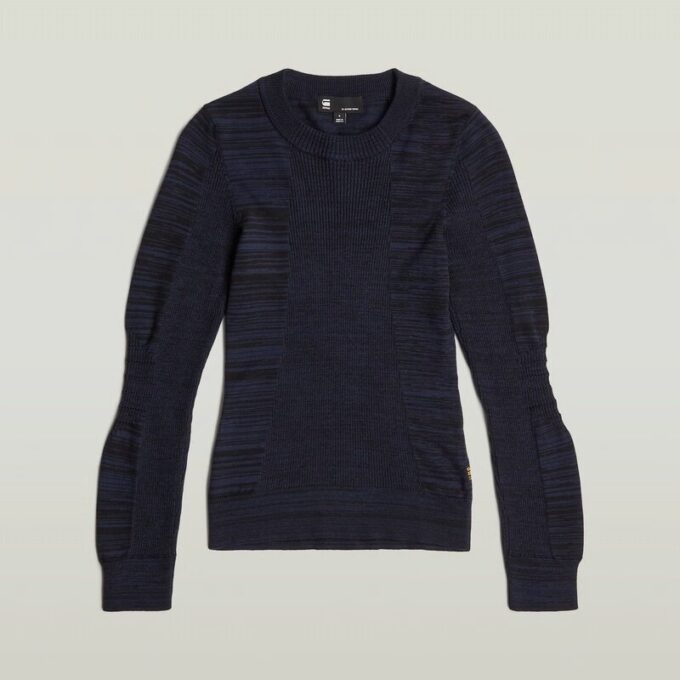 3D Biker Knit Slim Pullover