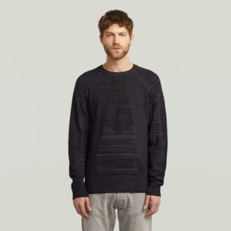 3D Biker Ribbed Knit Pullover