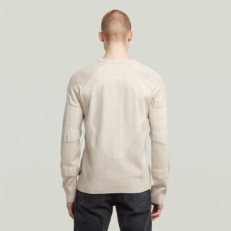 3D Biker Ribbed Knit Pullover