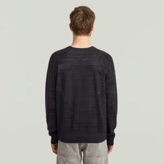 3D Biker Ribbed Knit Pullover