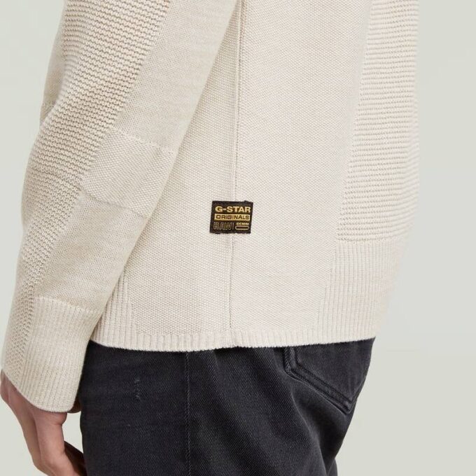 3D Biker Ribbed Knit Pullover 3D Biker Ribbed Knit Pullover