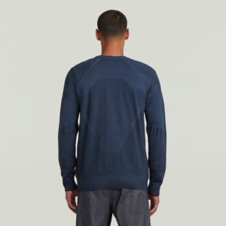 3D Biker Ribbed Pullover