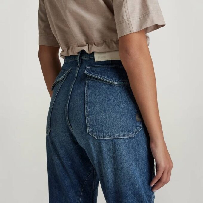 3D Fatigue Boyfriend Denim Pants