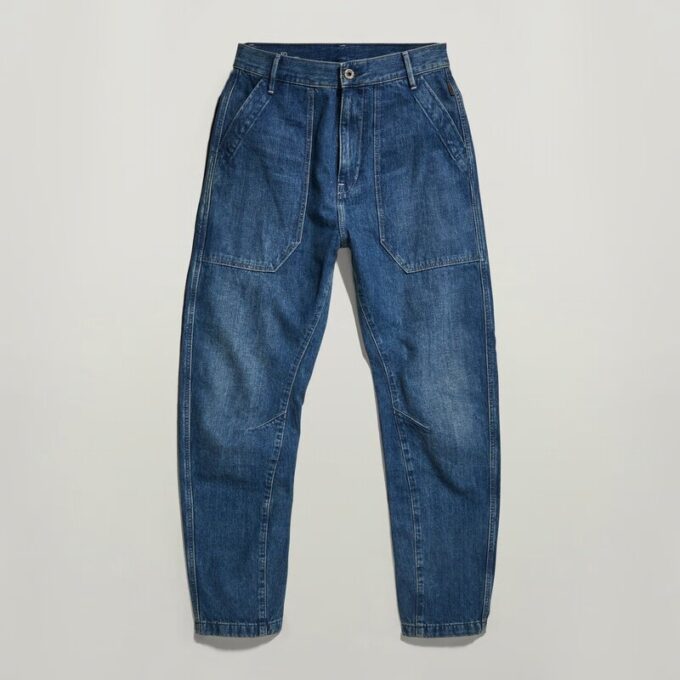 3D Fatigue Boyfriend Denim Pants