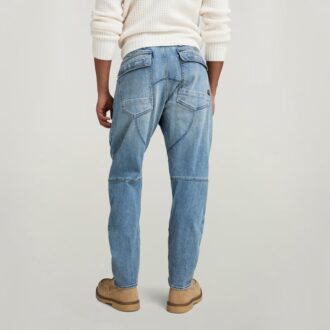 3D Straight Tapered Denim Cargo Pants