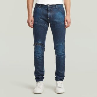 5620 3D Zip Knee Skinny Jeans