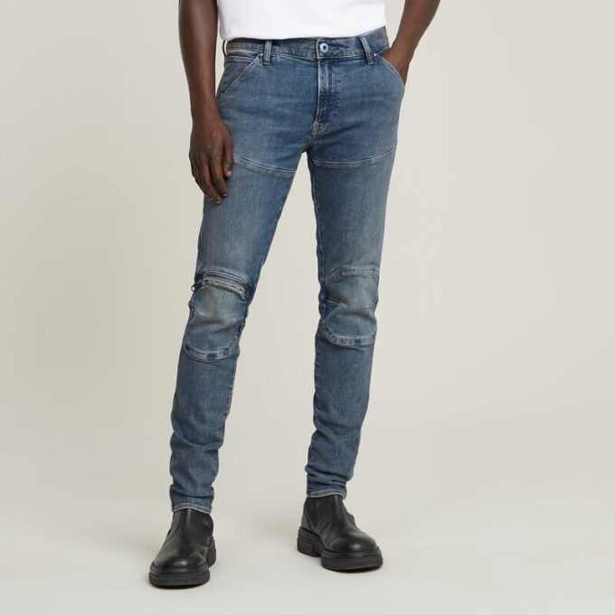 5620 3D Zip Knee Skinny Jeans 5620 3D Zip Knee Skinny Jeans