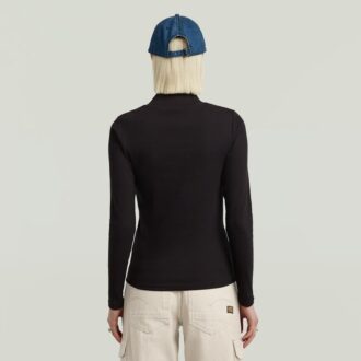 A-Line Slim Mock T-Shirt