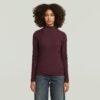 A-Line Slim Rib Mock T-Shirt A-Line Slim Rib Mock T-Shirt