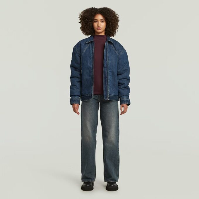 A-Line Slim Rib Mock T-Shirt A-Line Slim Rib Mock T-Shirt