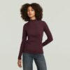 A-Line Slim Rib Mock T-Shirt A-Line Slim Rib Mock T-Shirt