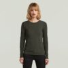 A Line Slim Rib T-Shirt