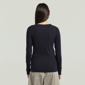 A-Line Slim Rib T-Shirt