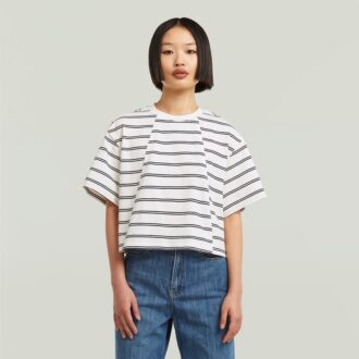 A-Line Stripe Boxy T-Shirt