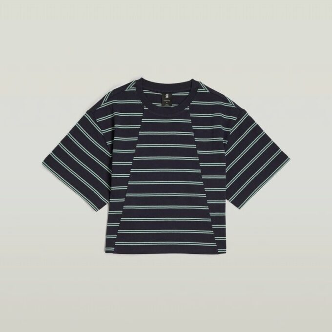 A Line Stripe Boxy T-Shirt A Line Stripe Boxy T-Shirt