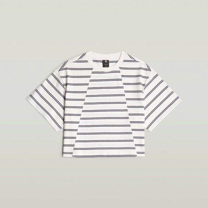A-Line Stripe Boxy T-Shirt A-Line Stripe Boxy T-Shirt