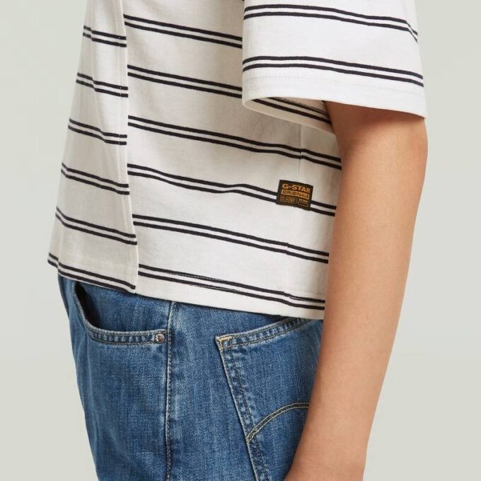 A-Line Stripe Boxy T-Shirt A-Line Stripe Boxy T-Shirt