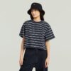 A Line Stripe Boxy T-Shirt A Line Stripe Boxy T-Shirt