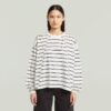 A-Line Stripe Oversized T-Shirt