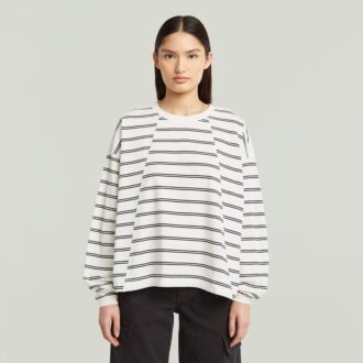 A-Line Stripe Oversized T-Shirt