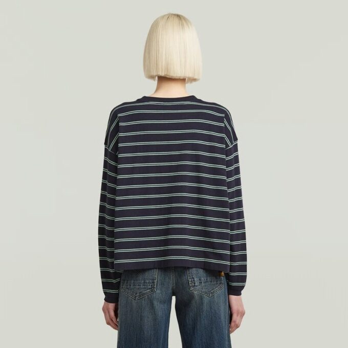 A Line Stripe Oversized T-Shirt