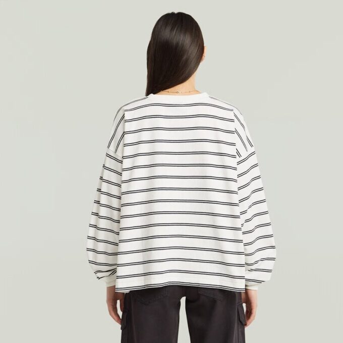 A-Line Stripe Oversized T-Shirt