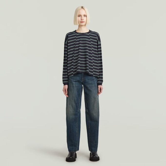 A Line Stripe Oversized T-Shirt