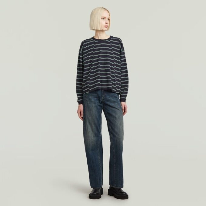 A Line Stripe Oversized T-Shirt